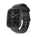Produktbild: Hama Smartwatch (Farbdisplay 1,65“, Telefonfunktion, Whatsapp, E-Mails etc., Sprachassistent, IP68, Fitnesstracker mit 100 Sportarten + Herzfrequenz, Blutsauerstoff, Kalorien etc.) schwarz