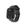 Produktbild: Hama 4000 46 mm schwarzes Plastik intelligente Uhr mit Riemen Silikon schwarz