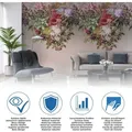 Produktbild: A.s.creations - a.s. Creation Fototapete Livingwalls The Wall 382681 Ein Motiv pro Rolle 1.59 x 2.80 m Blumenoptik Türkis