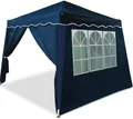 Produktbild: DeubaXXL DE Faltpavillon Capri Blau 3x3m inkl 4 Seitenwänden UV-Schutz 50+ 990102