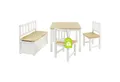 Produktbild: BOMI Kindersitzgruppe Holzsitzgruppe Anna, (4-tlg), Kindertischgruppe aus Holz (4tlg. Tisch, Kinderbank, 2 x Stühle)