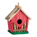 Produktbild: Mini vogelhaus Deko Vogelhäuschen handgefertigt klein Mini Holzhaus 370 g