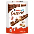 Produktbild: Kinder Bueno Schokoriegel 129 g | Knusprige Schokolade, cremige Füllung