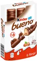 Produktbild: Ferrero Kinder Bueno - 6 Riegel - Schokolade Schokoriegel - 129 Gramm
