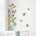 Produktbild: Tanlaby Dschungel Tier Wandtattoo Cartoon Tiere Wandsticker Giraffe Zebra Elefant Grüne Blätter Wandaufkleber für Kinder Babyzimmer Wohnzimmer Schlafzimmer Kinderzimmer Hause Wanddekoration
