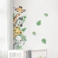 Produktbild: Dschungel Tier Wandtattoo Cartoon Tiere Wandsticker Giraffe Zebra Elefant Grü...
