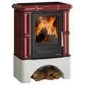 Produktbild: Justus | Kaminofen | Bavaria | 7 kW | Bordeauxrot mit Sockel