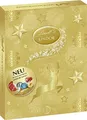 Produktbild: Lindt Schokolade LINDOR Adventskalender 2025 | 290g | 24 LINDOR Kugeln Weiße, dunkle und Milchschokolade mit zartschmelzender Füllung | Schokolade für die Weihnachtszeit | Schokoladen-Geschenk