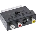 Produktbild: InLine 89953 Scart Adapter, Scart (in/out) an 3x Cinch Buchse und 1x S-VHS Buchse