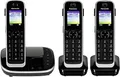 Produktbild: Panasonic Schnurlostelefon Anrufbeantworter DECT + 2 zusätzliche Handsets Schwarz (KX-TGJ323GB)