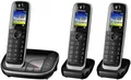 Produktbild: Panasonic KX-TGJ323GB Schnurlos Telefon Trio mit AB schwarz 