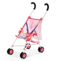 Produktbild: BABY born® Kinderwagen mit Tasche Pink klappbar mit Sicherheitsgurt und Netzkorb