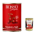 Produktbild: 48x Rosso Gargano Pomodorini di Puglia, Kirschtomaten Tomaten sauce 100% Italienisch 400g in dose + Italian Gourmet polpa 400g