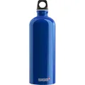 Produktbild: SIGG - Alu Trinkflasche - Traveller Dunkelblau - Klimaneutral Zertifiziert - Für Kohlensäurehaltige Getränke Geeignet - Auslaufsicher - Federleicht - BPA-frei - Outdoor - Dunkelblau - 1L