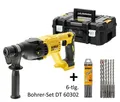 Produktbild: Dewalt SDS-plus Akku-Kombihammer Bohrhammer DCH133NT + SDS-plus Bohrerset 60302