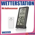 Produktbild: BRESSER Wetterstation Meteo Temp mit Außensensor Funkuhr Temperatur innen/außen