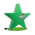 Produktbild: 8 seasons design Shining Star Merry Christmas LED Weihnachtsstern Ø 60 cm (Grün), E27 Fassung inkl. Leuchtmittel in warmweiß, beleuchteter Stern mit geprägtem Weihnachts-Motiv, für außen und innen