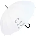 Produktbild: iX-brella 16-teiliger Hochzeitsschirm Automatik verbundene Herzen personalisiert