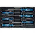 Produktbild: Schraubendreher-Set SL/PH/PZ/TX Professional, 6-teilig blau/schwarz, 2x mit Schlagkappe