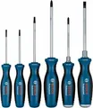 Produktbild: Bosch Schraubendreherset 1600A02CV3 | 6-teilig SL/PH/PZ/TX | Professional | Softgriff | Metallschaft | blau/schwarz