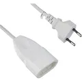 Produktbild: Meister Verlängerungskabel 7431310, für innen, Eurostecker, Kabeltyp H03VVH2-F aus Kunststoff, weiß, 3 m