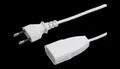 Produktbild: Neu Euro Verlängerung 3m weiß Buchse Stecker Verlängerungskabel Kabel Kupplung