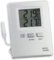Produktbild: TFA Dostmann Innen Außen Thermometer Temperatur Messer Digital LCD Display Weiß