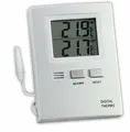 Produktbild: TFA Dostmann Innen Außen Thermometer Temperatur Messer Digital LCD Display Weiß