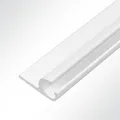Produktbild: LYSEL® Kederschiene Kederleiste Kederprofil 15x30mm pulverbeschichtet 2m 45° Weiß Ø10mm für Keder 6-9mm