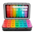 Produktbild: BigDean Tablettenbox 7 Tage luftdicht & lebensmittelecht – Medikamentenbox Morgens, Mittags, Abends & Nacht