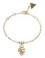 Produktbild: GUESS Heart Cage Heart Bracelet S Armband Gold goldfarben Neu