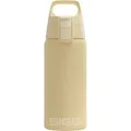 Produktbild: SIGG - Isolierte Trinkflasche - Thermosflasche Shield Therm One Opti Yellow kohlensäurehaltige Getränke - Auslaufsicher - Spülmaschinenfest - BPA-frei - 90% recycelter Edelstahl - Hellgelb - 0,5L