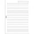 Produktbild: Filofax A5 white ruled notepaper refill