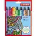 Produktbild: STABILO Fasermaler Pen 68 6818-7 1mm sor Strichstärke: 1 mm