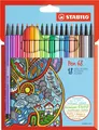 Produktbild: Premium-Filzstift - STABILO Pen 68 - 18er Pack - mit 18 verschiedenen Farben 18e