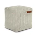Produktbild: Green Bean Indoor Cord Sitzhocker Pouf Cube 40x40x40cm mit EPS-Perlen Füllung - kuschelig weich waschbar - die ideale Ergänzung zum Sitzsack für Kinder & Erwachsene - Beige