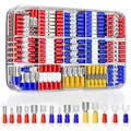 Produktbild: Steckverbinder, Kabelklemme Set, 368 Stück, Kupfer, PVC, Farbkodiert, 15 Größen
