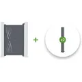 Produktbild: Casanoov - Aluminium-torpaket Veleta 100 X 160 Cm + 2 Pfosten H.190cm Grau