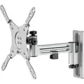 Produktbild: Goobay - Tv-wandhalterung Caravan Fullmotion (m), Silber, Halterung Für Fernseher Von 13 Bis 43 Zoll (33 – 109 Cm), Max. 15 Kg, Vollbeweglich: Schwenkbar, Neigbar, Bis Zu 23,6 Cm Ausziehbar.