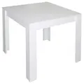 Produktbild: Livetastic Esstisch, Weiß, Holzwerkstoff, quadratisch, Säule, 80x75x80 cm, Esszimmer, Tische, Esstische, Esstische quadratisch