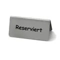 Produktbild: GRÄWE Metallschild 'RESERVIERT' Tischaufsteller Gastroschild Hinweisschild