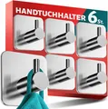 Produktbild: I3 Menz Handtuchhalter ohne Bohren – 5 Stück Edelstahl Haken selbstklebend
