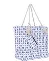 Produktbild: Große Strandtasche Shopper mit Reißverschluss - Strand-Maritim Design weiß