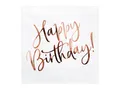 Produktbild: Servietten Happy Birthday, weiß, 33x33cm (1 VPE / 20 Stk.)