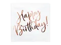 Produktbild: Happy Birthday Weiße Servietten 33x33cm 20 Stk. Geburtstag