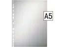 Produktbild: LEITZ Prospekthülle 4795, 100 Stück, genarbt, Format A5, 6-fach-Lochung, oben offen