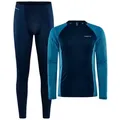 Produktbild: Craft Thermounterhemd Core Warm Baselayer Set (2-St., Lange Unterhose und Langarmshirt) mit weich angerautem Innenfutter bunt L