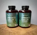 Produktbild: 2 x Omega 3 Fischöl - 240 Kapseln -2000mg Hochdosiert - Herzgesundheit-Blutdruck