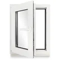 Produktbild: Kellerfenster Kunststoff weiß Dreh-Kipp 50x110 cm(BxH) DIN Links 3 -fach Glas