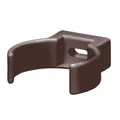 Produktbild: INEFA Rohrschelle Clip, PVC-U DN50 / 50mm, Dunkelbraun Fallrohrschelle, Dachrinnenzubehör, einfache Montage, Made in Germany